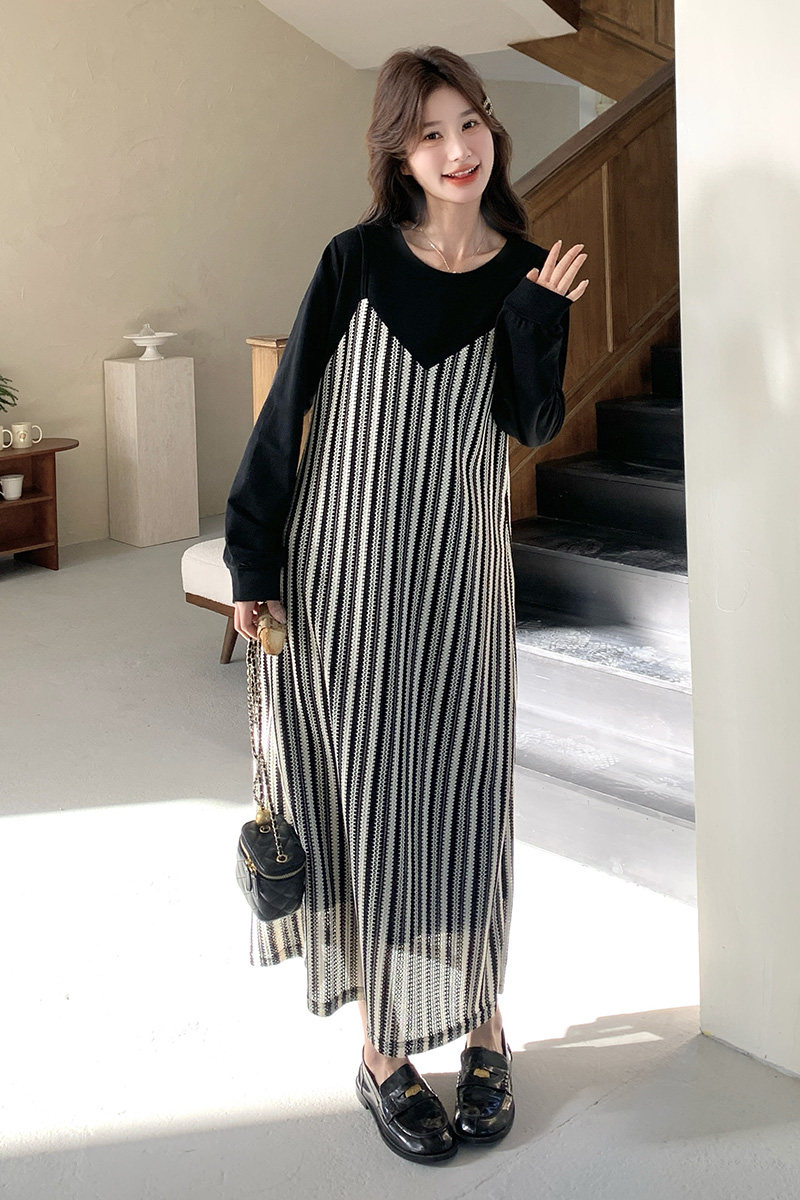 【现货】款号7021假两件连衣裙P135控188,女装连衣裙,2D043