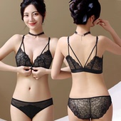 爆品UMA MARA美背前扣内衣女小胸聚拢收副乳性感蕾丝厚薄文胸套装