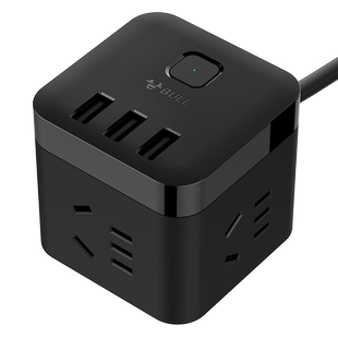 公牛插座魔方接线板带usb立体排插智能迷你多功能快充电带线插板