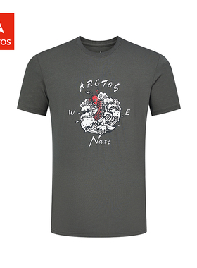 极星天然棉氨面料柔软舒适T恤AGTE11191男/AGTE12194女