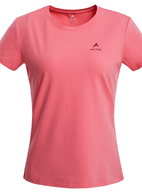 极星户外女圆领棉T恤AGTD12372