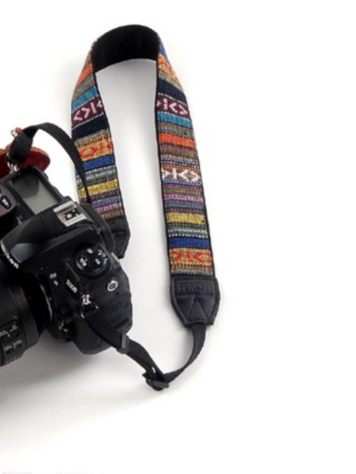 부드러운 카메라 어깨 끈 다채로운 핀 스트라이프 그리스 민족 스타일의 마이크로 SLR 카메라 스트랩에 적합