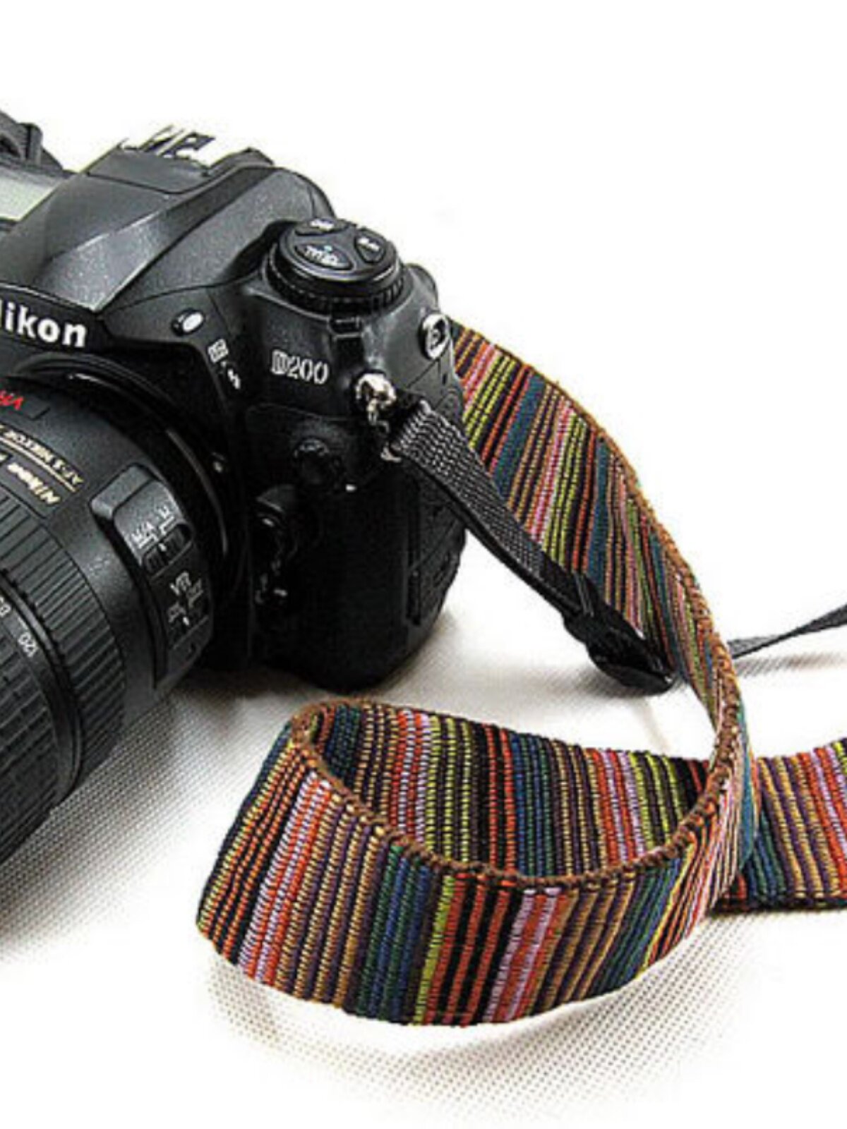 부드러운 카메라 어깨 끈 다채로운 핀 스트라이프 그리스 민족 스타일의 마이크로 SLR 카메라 스트랩에 적합
