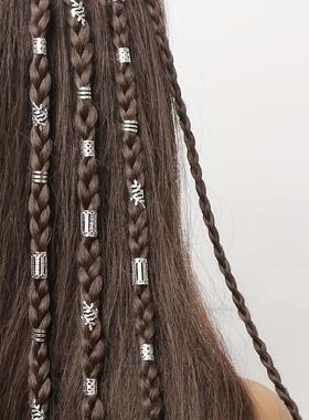 40pcs DIY wig dreadlocks accessories iron ring hollow hair