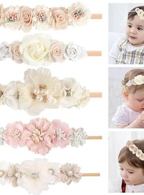 Baby Girl Headband Newborn Elastic Flower Toddler Hair Band
