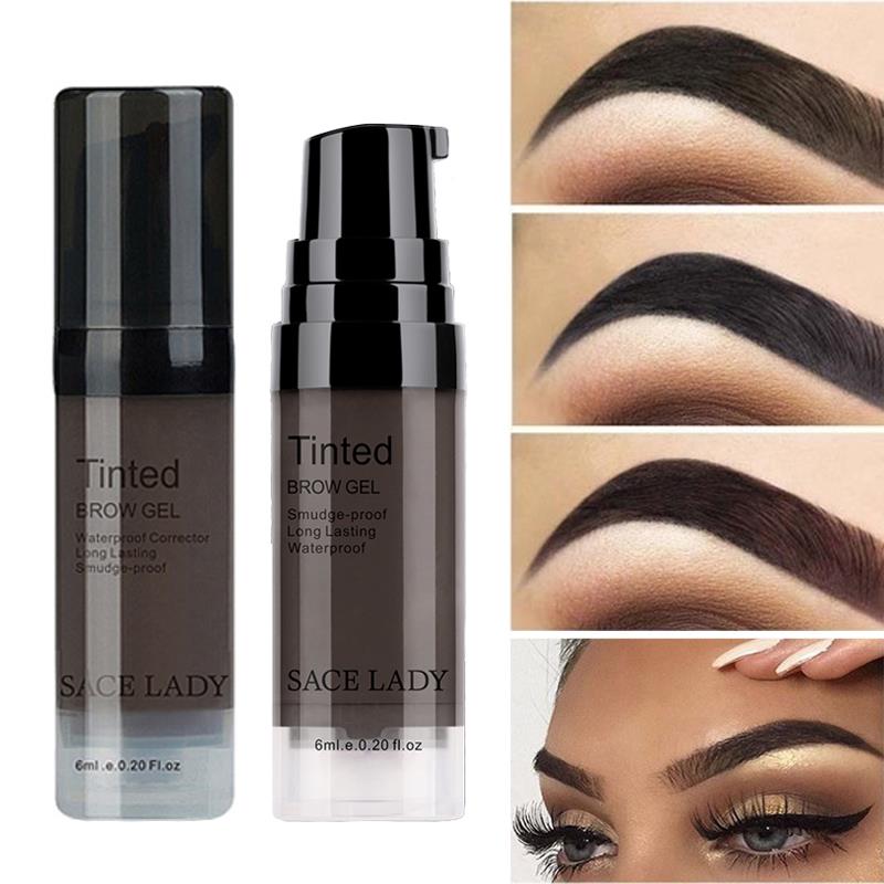 6 Colors Black Brown Eyebrow Gel Long Lasting Waterproof Eye