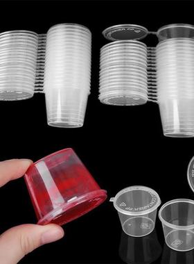 10/25Pcs 25/27/40/45ml Plastic Takeaway Sauce Cup Containers
