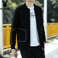Áo len Playboy nam áo len mùa thu mỏng phần thanh niên nam phiên bản Hàn Quốc của xu hướng tự tu mặc áo len - Cardigan áo len kiểu hàn quốc cực đẹp
