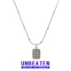 UNBEATEN小方牌字母项链女简约高级感锁骨链钛钢不掉色2025年新款