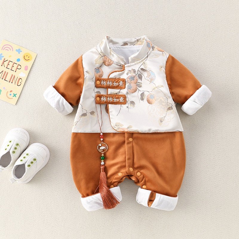 满月百日周岁婴儿衣服秋冬款加绒男女宝宝国风连体衣冬装中式哈衣,童装/婴儿装/亲子装,连身衣/爬服/哈衣,淘宝优惠券,粉丝福利购,淘宝优惠卷