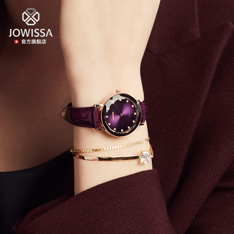 jowissa瑞士品牌女表女士手表女款小众气质石英表复古轻薄手表