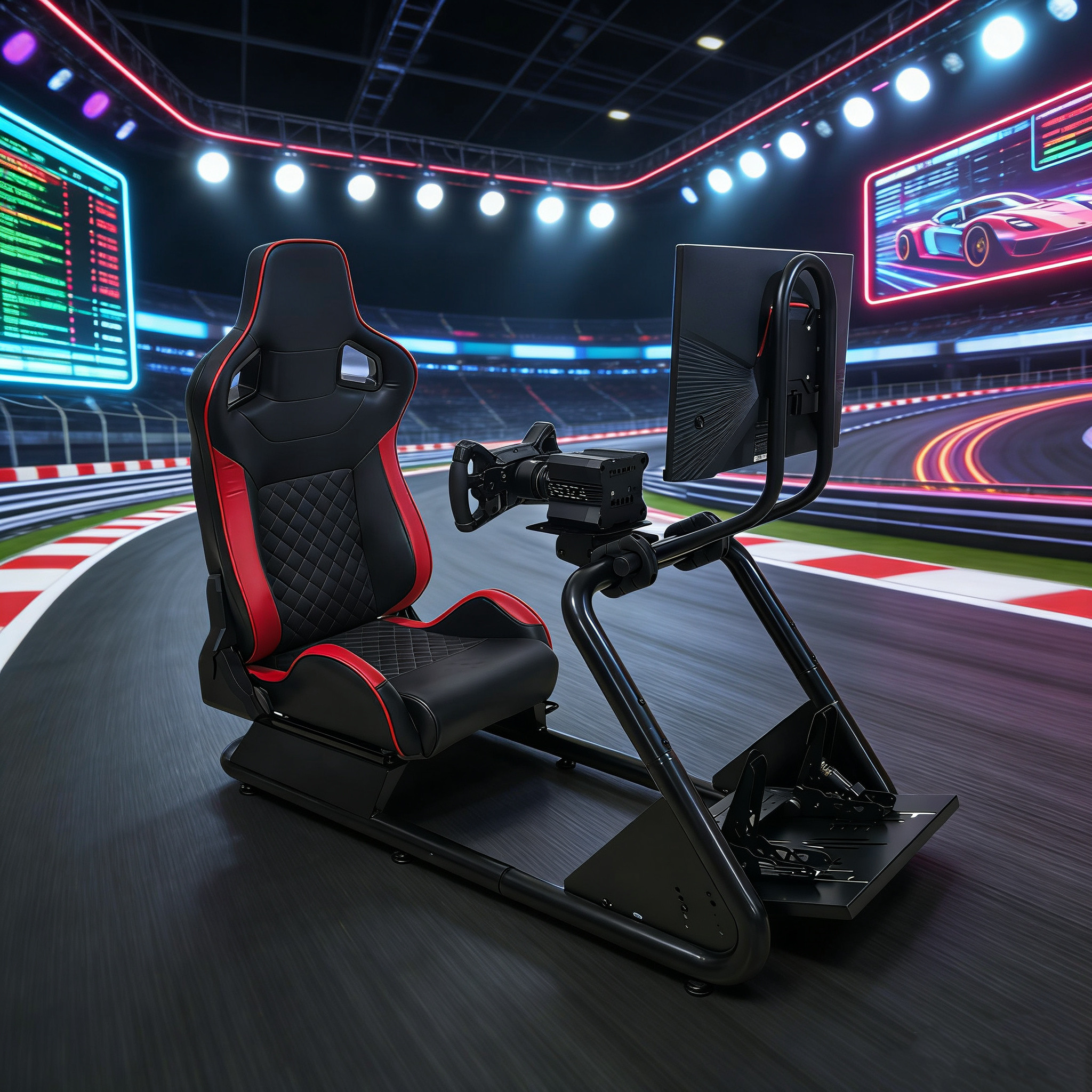 赛车游戏模拟器座椅方向盘支架固定支架图马斯特魔爪罗技