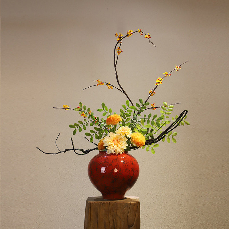 宋代禅意美学花瓶新中式家居花艺摆件民宿酒店玄关别墅高级装饰品,家居饰品,花瓶,淘宝优惠券,粉丝福利购,淘宝优惠卷