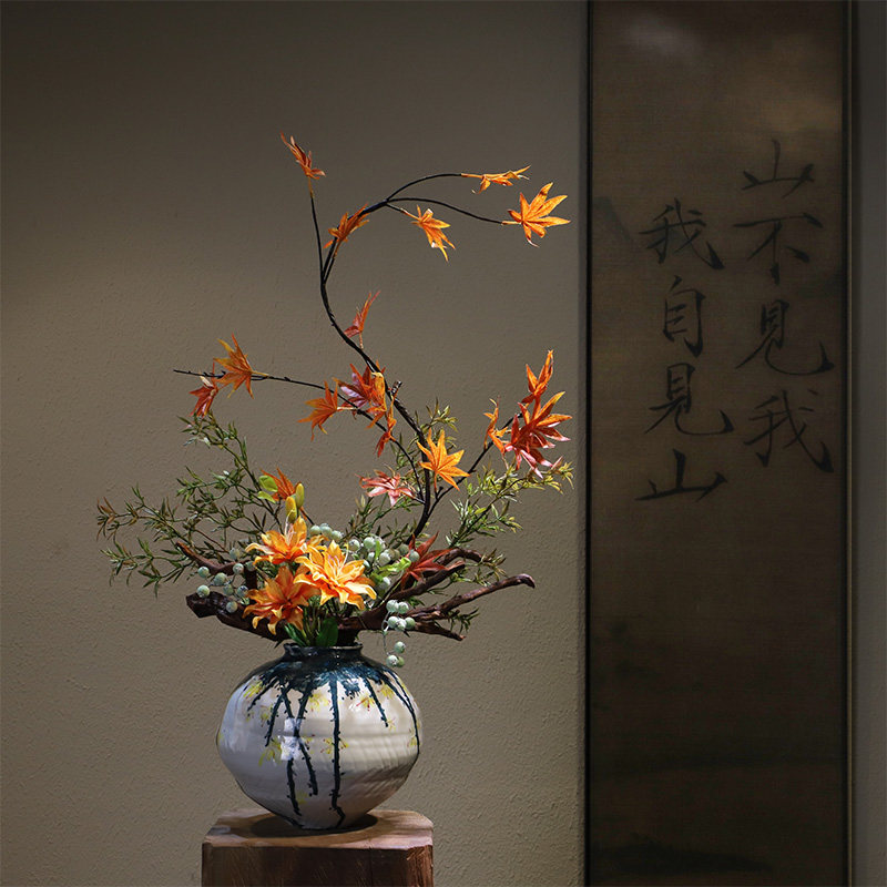 禅意宋代新中式陶瓷美学花瓶民宿家居玄关别墅酒店花卉高级装饰品,家居饰品,花瓶,淘宝优惠券,粉丝福利购,淘宝优惠卷