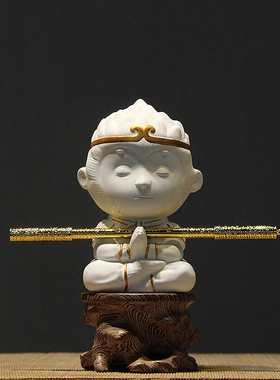 创意陶瓷孙悟空齐天大圣摆件中式禅意家居饰品软装装饰艺术工艺礼