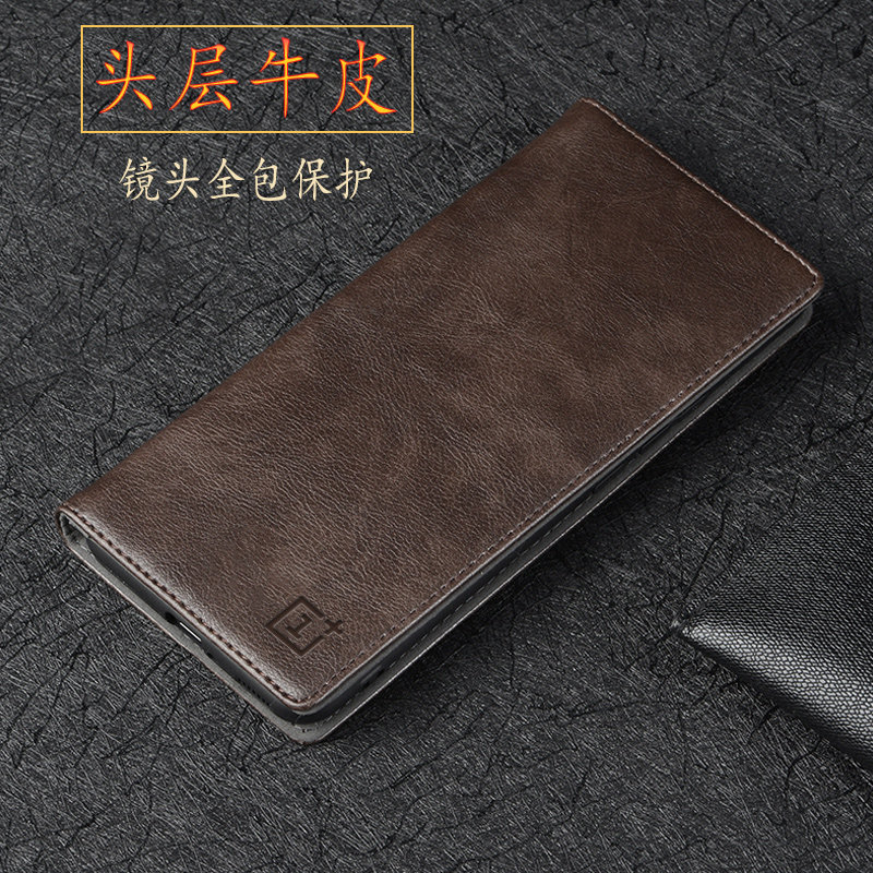 适用一加ACE3V手机壳新款真皮镜头全包防摔外壳 ONEPLUSACE3保护套翻盖皮套商务牛皮手机套男款女款