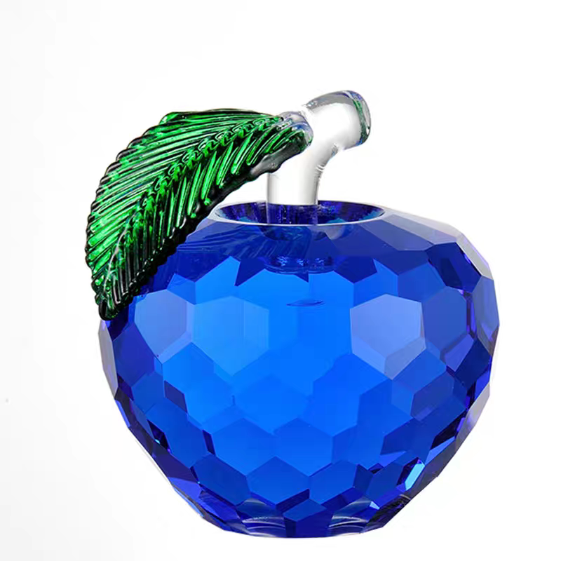 圣诞节平安礼品水晶苹果摆件创意生日礼物浪漫实用新奇送女友闺蜜