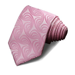 LOVETENO领带男结婚正装新郎婚礼商务时尚韩版粉红色8/9cm礼盒装