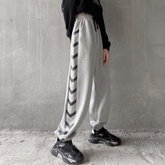 Real shot of spring and summer sports pants legged high waist Harem Pants casual pants female