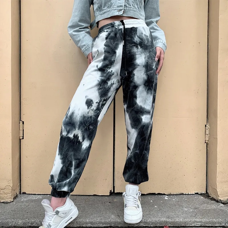 Fashion personality tie dyed casual pants for women