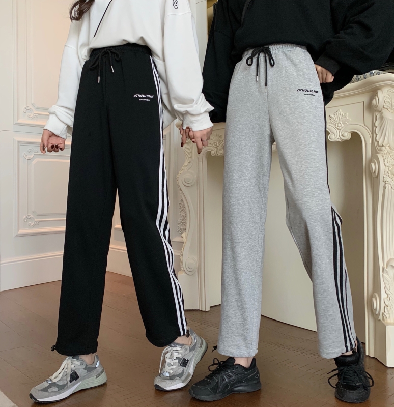 Real photo 2021 new summer wear spring and autumn sports pants legged high waist Harem Pants casual pants women