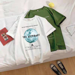 實拍新款短袖恤女新款春夏韓版寬鬆慵懶風上衣服潮