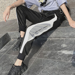 Real shooting new casual pants female Korean student loose street shooting versatile slim legged sports pants