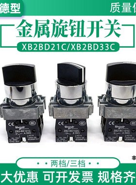 施耐德型XB2-BD21C两档开关BD33C
