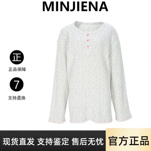【官方正品】Minjiena碎花长袖t