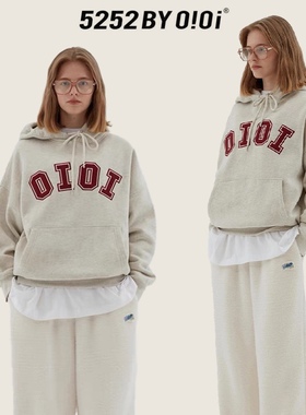 【官方正品】oioi卫衣女rose朴彩英newjeans同款刺绣连帽卫衣外套