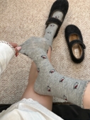 kitty酱袜子 讲真 好好穿 被闺蜜种草 格雷灰巨好看 bi眼入