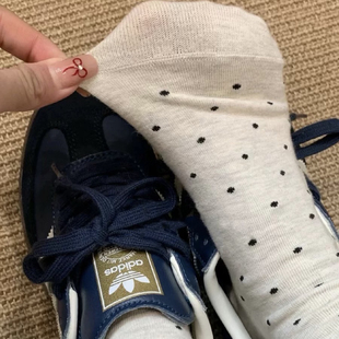 这是什么波点wawa,美到失语搭配德训鞋!米灰色奶呼呼的,巨百搭