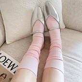 啊啊啊…拒绝不了 粉色wawa～梦幻粉色少女粉色小腿堆堆袜子
