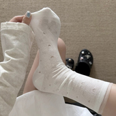 蝴蝶结爱心好温柔干净 清冷感 miu系袜子也太好看了 氛围感jue了