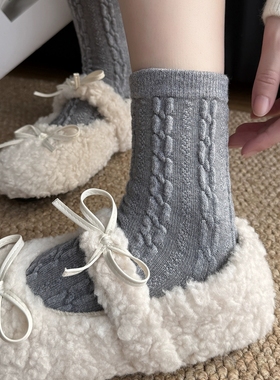 allgrey搭配！入冬新袜袜~麻花纹简约高级感！质感满满的，是羊毛