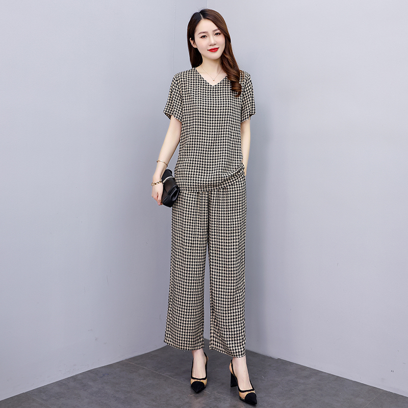 夏季薄款家居服两件套女大码宽松