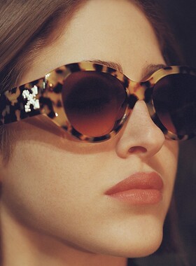 off太阳镜欧美猫眼显瘦女