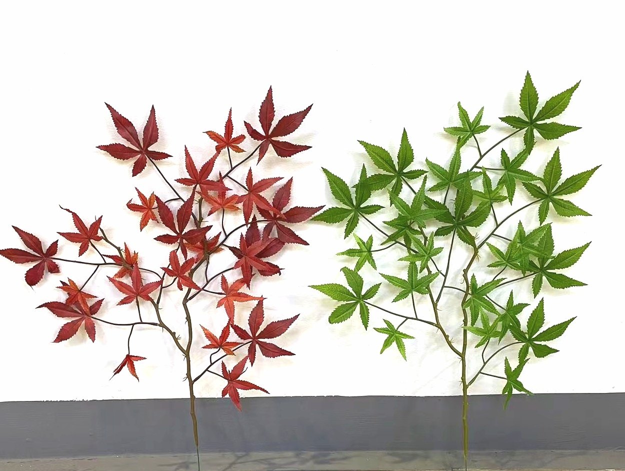 单支仿真枫叶3D打印鸡爪槭树叶树枝工程树叶装饰大树造景园林景观,鲜花速递/花卉仿真/绿植园艺,仿真绿植,淘宝优惠券,粉丝福利购,淘宝优惠卷