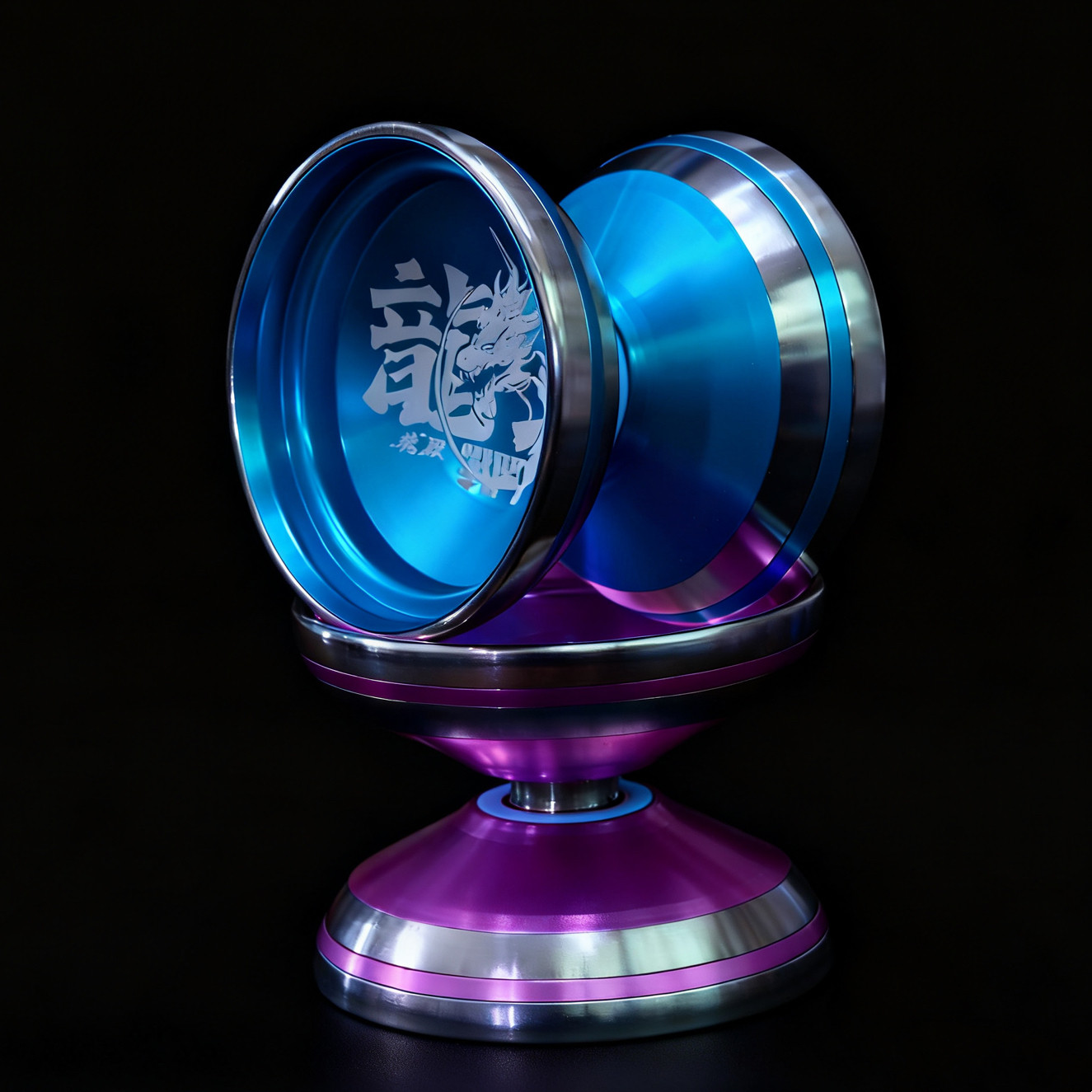 鹤殿  青春为王系列 铝合金球体 双不锈钢环 战斗龙王