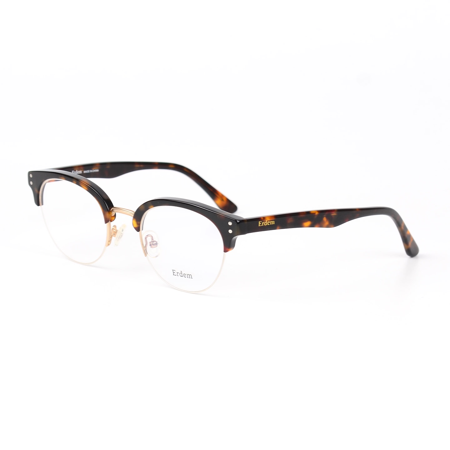 艾尔丹姆 Erdem 眼镜架 板材框半框近视眼镜 圆框复古款 男女潮款