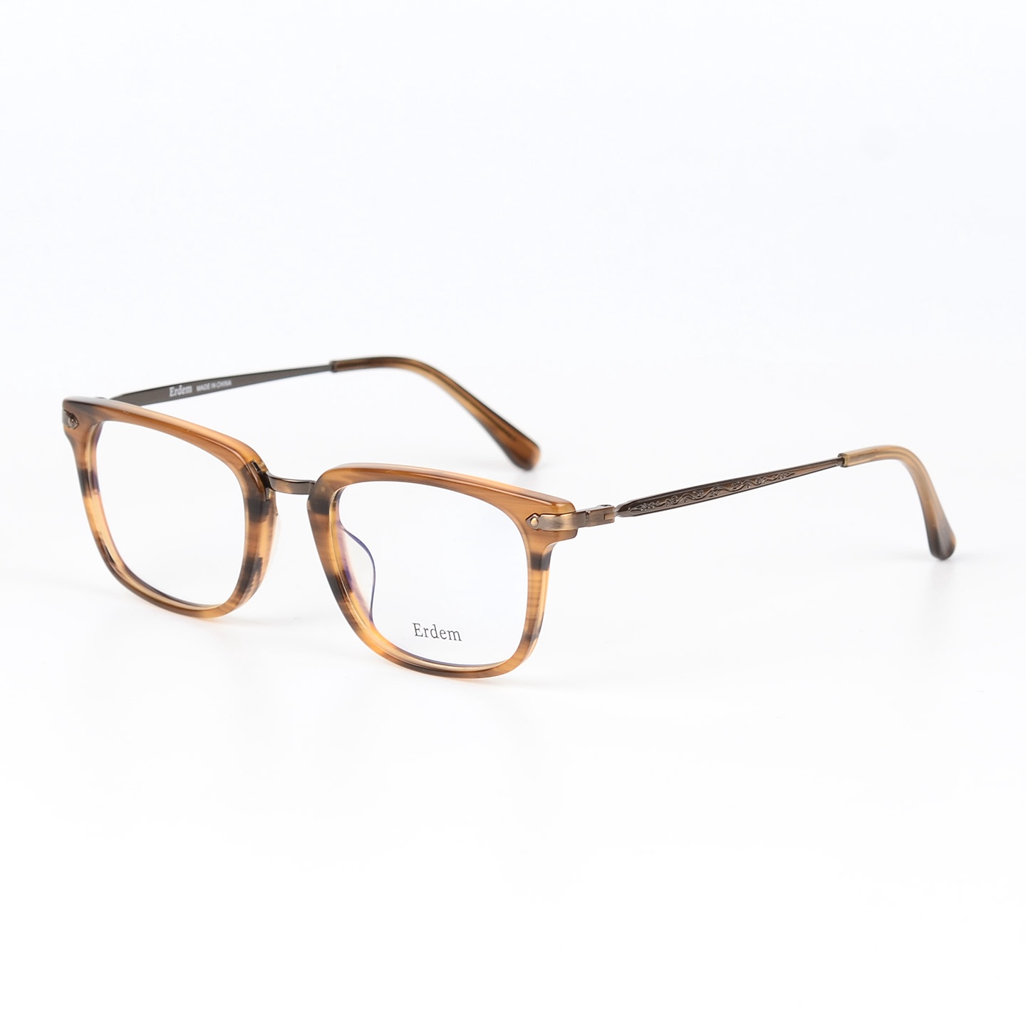 艾尔丹姆 Erdem 眼镜架 板材框近视眼镜 大框方框细边细腿 复古款