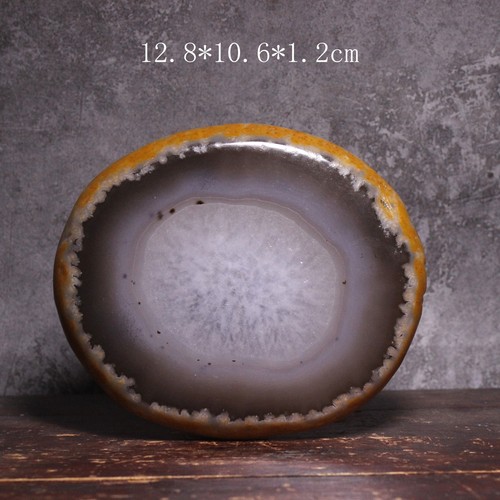 一诺轩天然玛瑙原石切片可做壶承杯垫底座摆件茶宠收藏一物一拍