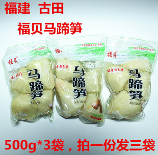 3袋清水笋水果笋新鲜冬笋嫩笋尖 福建古田特产福贝马蹄笋500g