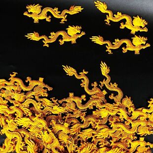 (40条金龙)中秋节装饰折塔用品 塑料金龙双面金龙 手工艺品装饰品