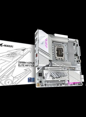 技嘉Z890M ELITEWF7ICE /UD支持15代U7 265K台式机电脑游戏主板