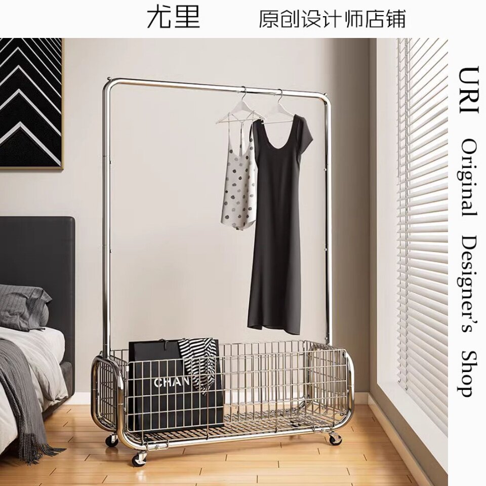 不占空间落地衣架卧室家用可移动轻奢衣帽架挂衣服置物架放衣神器