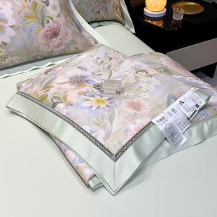 冰丝空调被被芯双人可机洗薄被子 A类60S兰精天丝夏凉被四件套夏季