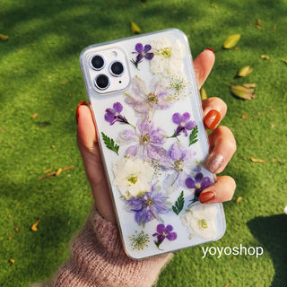 永生花手机壳适用于iphone11干花华为p30mate40/50pro荣耀30sv30真花x30y9s苹果13promax/14/12