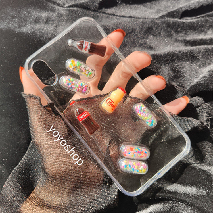 小欢喜乔英子同款药丸胶囊汽水适用R9R11S手机壳nove5iphone11/12/13/14promax