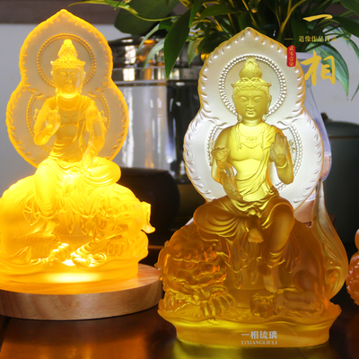 琉璃文殊菩萨寺院居家工艺品